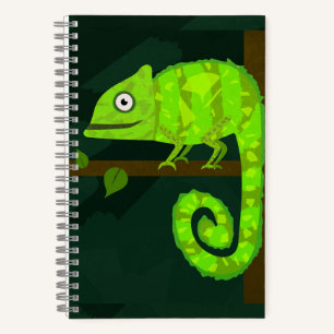 Cuaderno Camaleón verde lindo
