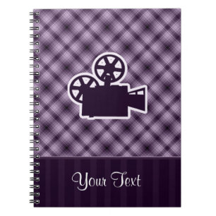 Cuaderno Cámara de película púrpura