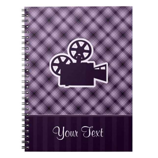 Cuaderno Cámara de película púrpura (Frente)