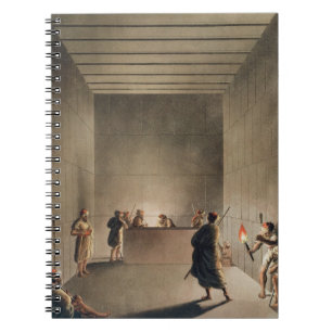 Cuaderno Cámara y sarcófago en la gran pirámide del sold