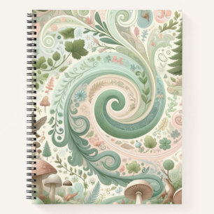 Cuaderno Camarada forestal encantada: Un sueño pastel de Co