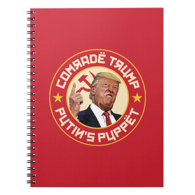 Cuaderno Camarada Trump: El Ilustracion soviético títere de (Frente)