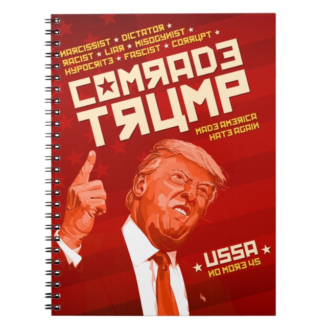 Cuaderno Camarada Trump - Poster soviético (Frente)