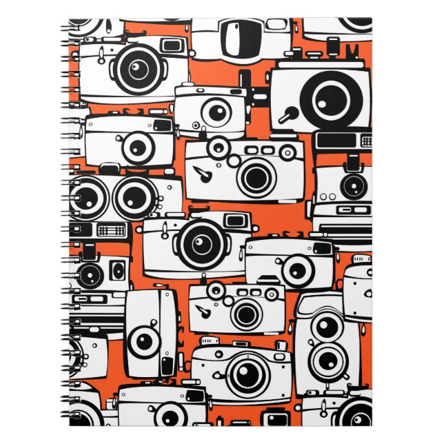 Cuaderno Cámaras de cine vintage sin foco (Frente)