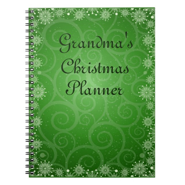 Cuaderno Cambiar texto Añadir nombre Navidades de abuela Pl (Frente)