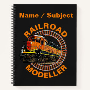 Cuaderno Cambiar texto Naranja del módulo de ferrocarriles