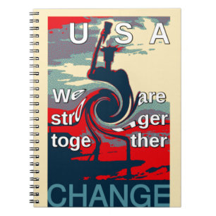 Cuaderno Cambio en Estados Unidos: Un diseño de unidad más 