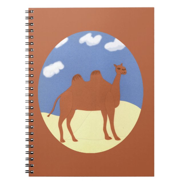 Cuaderno Camel Whimsical en dunas del desierto (Frente)