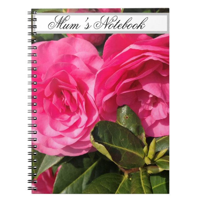 Cuaderno Camellia rosa (Frente)