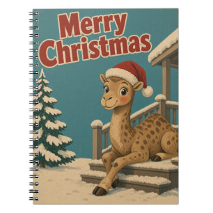 Cuaderno Camello Porche de Invierno Animal Navidad