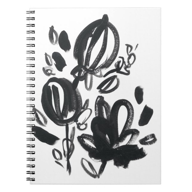 Cuaderno Cameo Bloom - Blanco y negro (Frente)