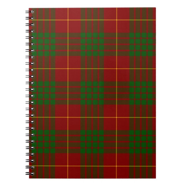 Cuaderno Cameron tartan green (Frente)