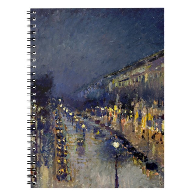 Cuaderno Camille Pissarro - Boulevard Montmartre de noche (Frente)
