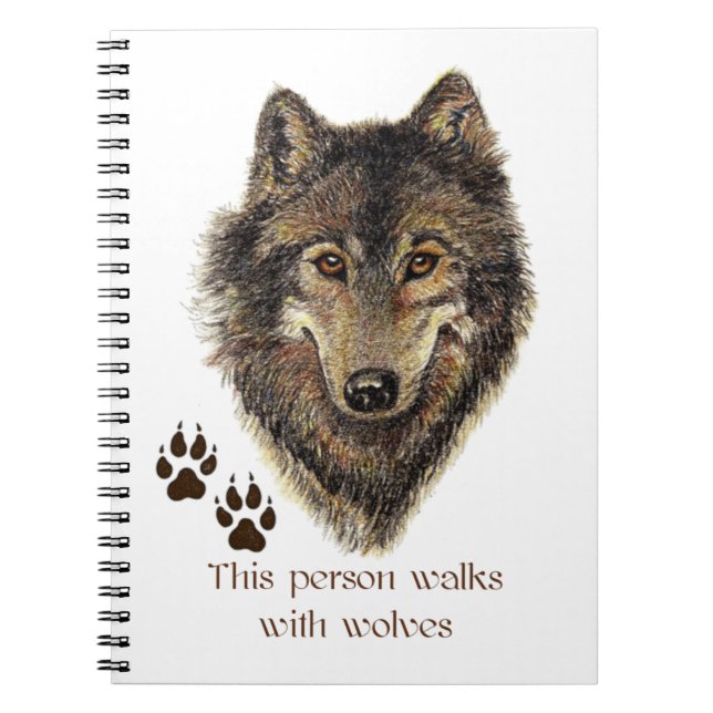 Cuaderno Camina con la cita del lobo de los lobos (Frente)
