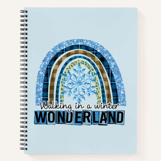 Cuaderno Caminando por una tierra de maravillas de invierno (Anverso)