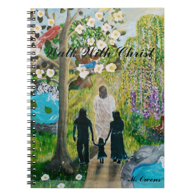 Cuaderno Caminar con el bloc de notas de Cristo (80 páginas (Frente)