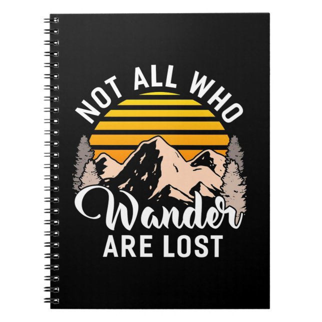 Cuaderno Caminar No Todos Los Que Se Pierden (Frente)
