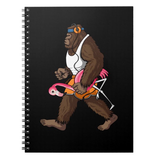 Cuaderno Caminata matutina con Flamingo (Frente)