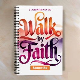 Cuaderno Caminata Personalizada Por Faith Christian Journal