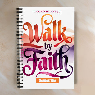 Cuaderno Caminata Personalizada Por Faith Christian Journal