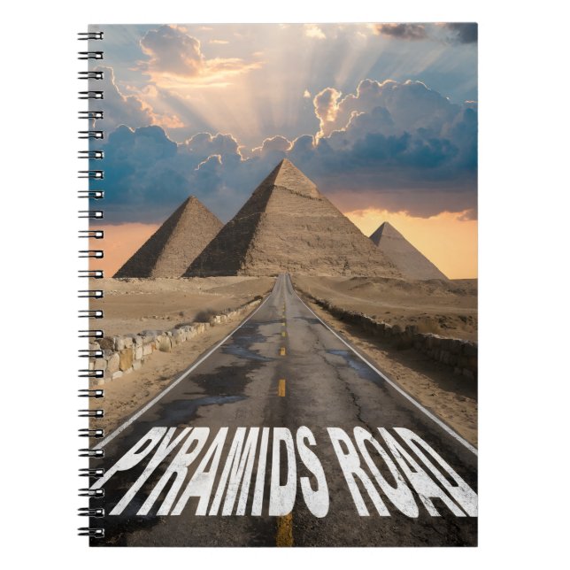 Cuaderno Camino a las Pirámides Arte de Monumentos de Egipt (Frente)