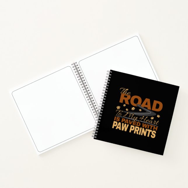 Cuaderno Camino a mi corazón pavimentado en pintura imprimí (Interior)