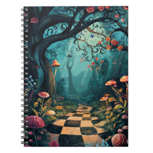 Cuaderno Camino Caprichoso Acuarela País de las Maravillas