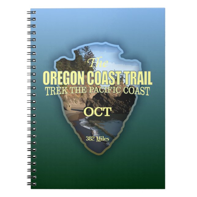 Cuaderno Camino costero de Oregón (punta de flecha) (Frente)
