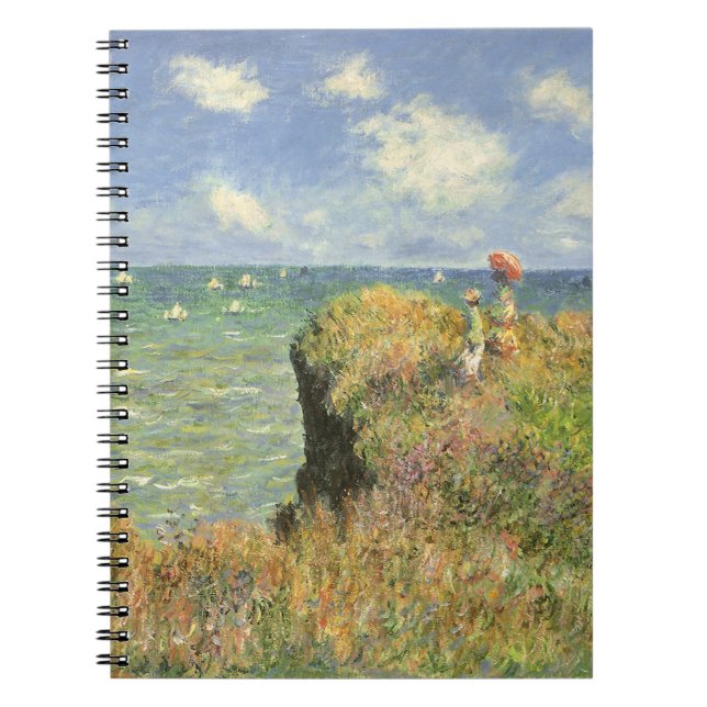 Cuaderno Camino de acantilado en Pourville por Claude Monet (Frente)