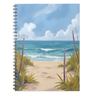 Cuaderno Camino de la Playa   Agua de Océano Pintura Coster