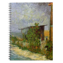 Cuaderno Camino de Montmartre con girasoles de Van Gogh.