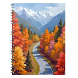 Cuaderno Camino de Otoño | Aquarela de Foliaje de Otoño Nat