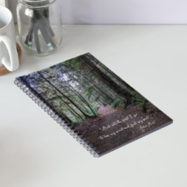 Cuaderno Camino del Bosque Cita de John Muir