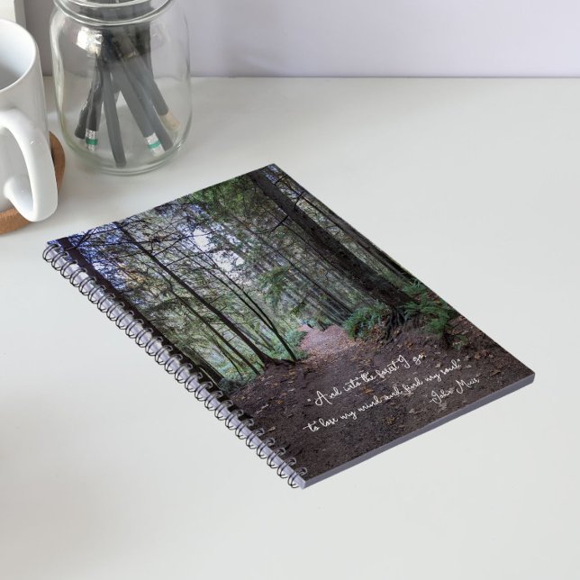 Cuaderno Camino del Bosque Cita de John Muir (In Situ)
