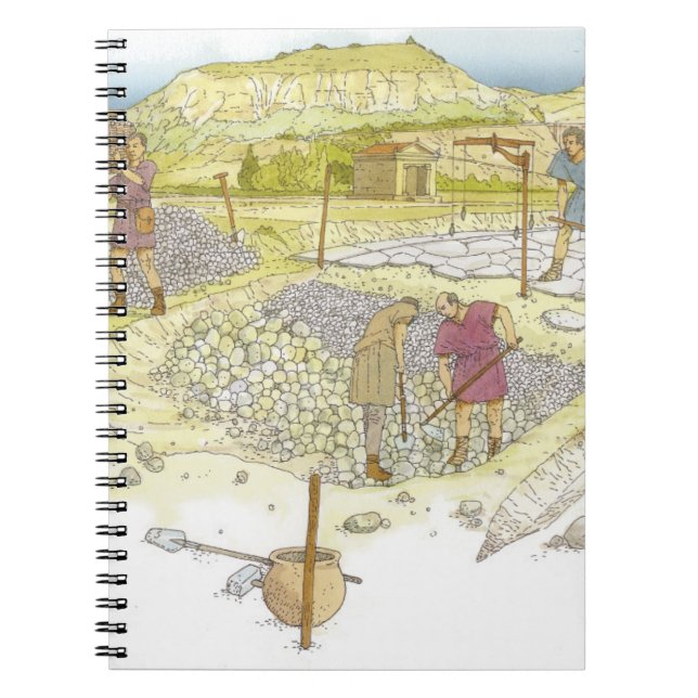 Cuaderno Camino romano. Detalle (Frente)