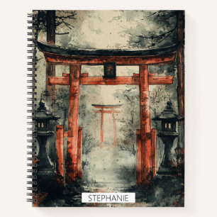Cuaderno Camino Torii Brumoso Acuarela