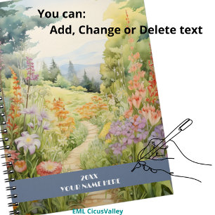 Cuaderno Camino tranquilo a través del bosque