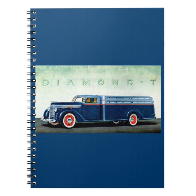 Cuaderno Camión azul Diamond T 1937 (Frente)