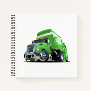 Cuaderno Camión de basura personalizado