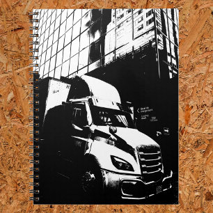 Cuaderno Camión de camión posterizado en Montreal Canadá