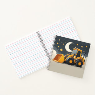 Cuaderno Camión de construcción del cargador delantero