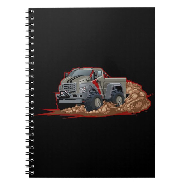 Cuaderno Camión de dibujos animados (Frente)