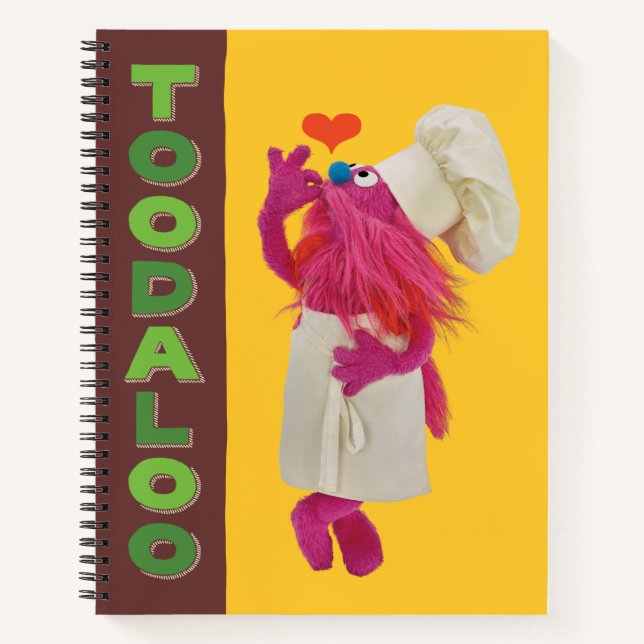 Cuaderno Camión de foodie de Cookie Monster | Toodaloo (Anverso)