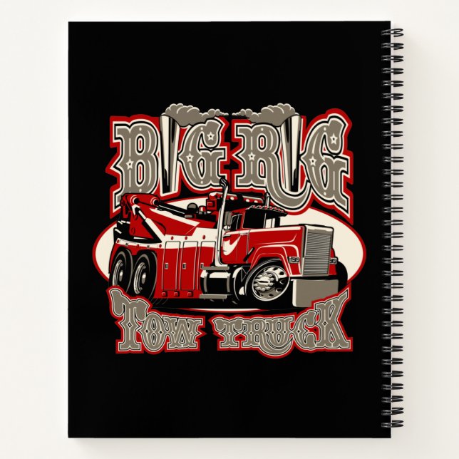 Cuaderno camión de remolque personalizado (Reverso)