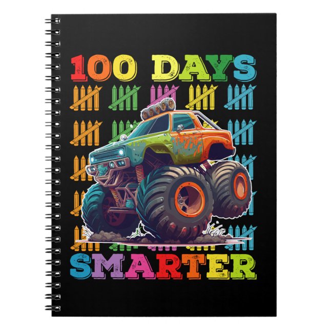 Cuaderno Camión Monstruo 100 Días Más Inteligente Escuela d (Frente)