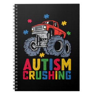 Cuaderno Camión Monstruo Conciencia Del Autismo Niño Niña