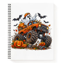 Camión Monstruo de Halloween Calabaza Fantasma Con