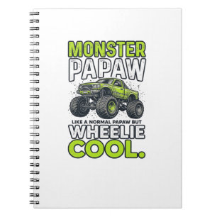 Cuaderno Camión Monstruo Papá Wheelie Genial Divertido Dise