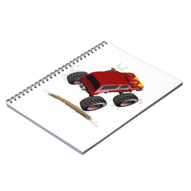 Cuaderno camión monstruo personalizado (Lado Izquierdo)