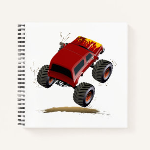 Cuaderno camión monstruo personalizado